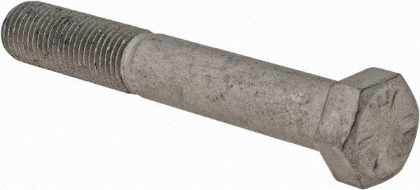 Armor Coat - 7/16-20 UNF, 3" Length Under Head Hex Head Cap Screw - Partially Threaded, Grade 8 Steel, 5/8" Hex - Eagle Tool & Supply