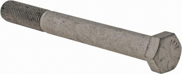 Armor Coat - 7/16-20 UNF, 4" Length Under Head Hex Head Cap Screw - Partially Threaded, Grade 8 Steel, 5/8" Hex - Eagle Tool & Supply