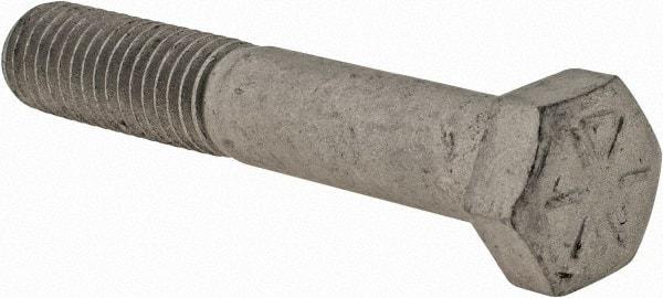 Armor Coat - 1/2-13 UNC, 3" Length Under Head Hex Head Cap Screw - Partially Threaded, Grade 8 Steel, 3/4" Hex - Eagle Tool & Supply