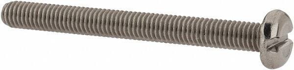 Value Collection - M3x0.50 Metric Coarse, 30mm Length Under Head Slotted Drive Machine Screw - Pan Head, Grade 18-8 & A2 Stainless Steel, Uncoated, Without Washer - Eagle Tool & Supply