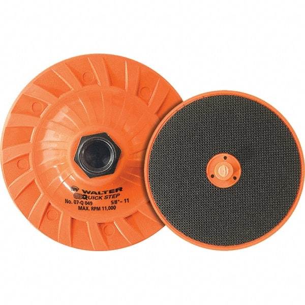 WALTER Surface Technologies - 4" Diam Disc Backing Pad - 11,000 RPM - Eagle Tool & Supply