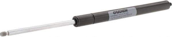 Value Collection - 0.24" Rod Diam, 0.59" Tube Diam, 100 Lb Capacity, Gas Spring - 12" Extended Length, 3.5" Stroke Length, Threaded End, Black Nitride Piston - Eagle Tool & Supply