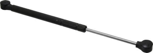 Made in USA - 0.24" Rod Diam, 0.59" Tube Diam, 50 Lb Capacity, Hydraulic Dampers - Compression, 12.5" Extended Length, 4" Stroke Length, Plastic Ball Socket, Chrome-Plated Piston - Eagle Tool & Supply
