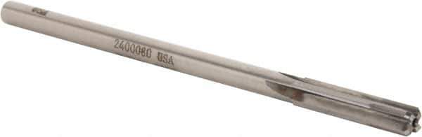 Made in USA - 0.315" Carbide-Tipped 4 Flute Chucking Reamer - Straight Flute, 9/32" Straight Shank, 1-1/2" Flute Length, 6" OAL - Eagle Tool & Supply