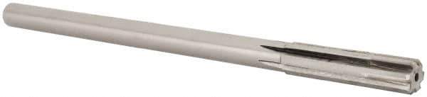 Made in USA - 0.485" Carbide-Tipped 6 Flute Chucking Reamer - Straight Flute, 7/16" Straight Shank, 2" Flute Length, 8" OAL - Eagle Tool & Supply