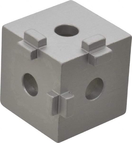 80/20 Inc. - Open Shelving Square Tri-Corner Connector - Aluminum, Use with Series 10 & Bolt Kit 3017 - Eagle Tool & Supply