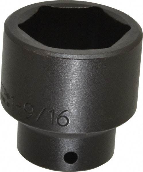 Proto - 1/2" Drive 1-9/16" Standard Impact Socket - 6 Points, 2-1/4" OAL - Eagle Tool & Supply