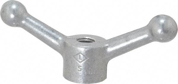 Jergens - 2 Offset Arms, 1/2-13" Hole, Tapped Speed Handle - 1-1/2" High, 1-1/8" Hub Diam - Eagle Tool & Supply