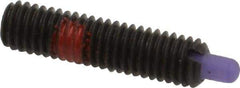 Jergens - 10-32, 3/4" Thread Length, 1/8" Plunger Projection, Steel Threaded Spring Plunger - 0.093" Max Plunger Diam, 3/4" Plunger Length, 2.9 Lb Init End Force, 11.1 Lb Final End Force, 3/32" Hex - Eagle Tool & Supply