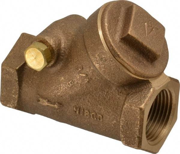 NIBCO - 3/4" Bronze Check Valve - Y-Pattern, FNPT x FNPT, 200 WOG - Eagle Tool & Supply