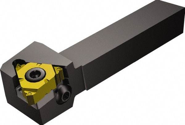 Sandvik Coromant - External Thread, Right Hand Cut, 3/8" Shank Width x 3/8" Shank Height Indexable Threading Toolholder - 5" OAL, 266.RG-16.. Insert Compatibility, 266R/LFA Toolholder, Series CoroThread 266 - Eagle Tool & Supply