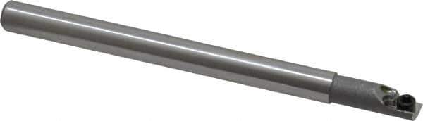 Hertel - 0.18" Min Bore Diam, 2-1/2" OAL, 3/16" Shank Diam, HBBC Indexable Boring Bar - 1/2" Max Bore Depth, CD.. Insert, Screw Holding Method - Eagle Tool & Supply