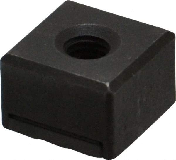 Fairlane - 1/2" Square, 10-32 Thread, 3/8" High, Fine Tooth Grade, Diamond Serration, Carbide-Tipped, Square Positioning Gripper - 0.03 x 45A° Chamfer - Eagle Tool & Supply