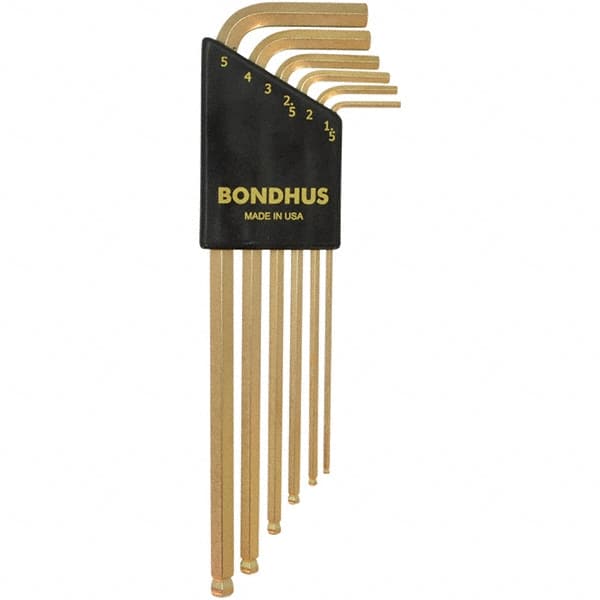 Bondhus - Hex Key Sets Tool Type: Hex Handle Type: L-Key Long Arm - Eagle Tool & Supply