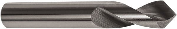 Precision Twist Drill - 1/4" Body Diam, 90°, 3" OAL, Solid Carbide Spotting Drill - Eagle Tool & Supply