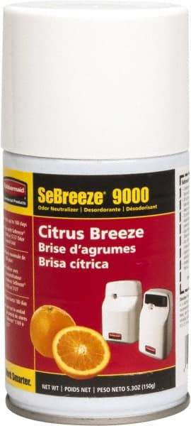 Rubbermaid - 5.3 oz Air Freshener Dispenser Aerosol Refill - Citrus, Compatible with 5137 & 5169 Units - Eagle Tool & Supply