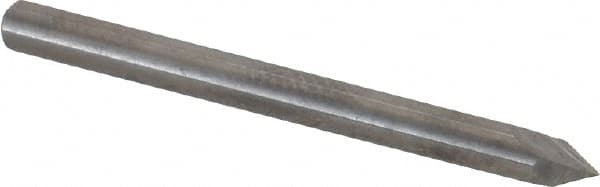 Accupro - 1/8" Diam 2 Flute Single End Solid Carbide Chamfer Mill - Eagle Tool & Supply