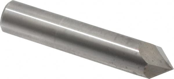Accupro - 3/4" Diam 2 Flute Single End Solid Carbide Chamfer Mill - Eagle Tool & Supply