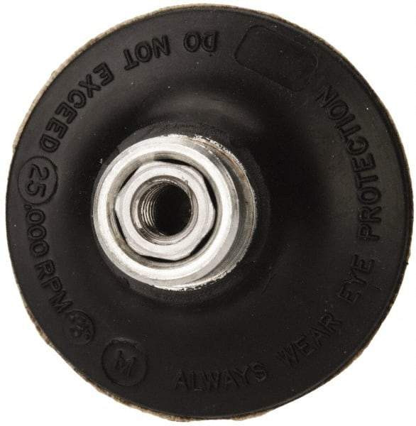 Standard Abrasives - 2" Diam Quick-Change Type R Disc Backing Pad - 1/4" Shank Diam, Medium Density, 25,000 RPM, Lockit Compatible - Eagle Tool & Supply