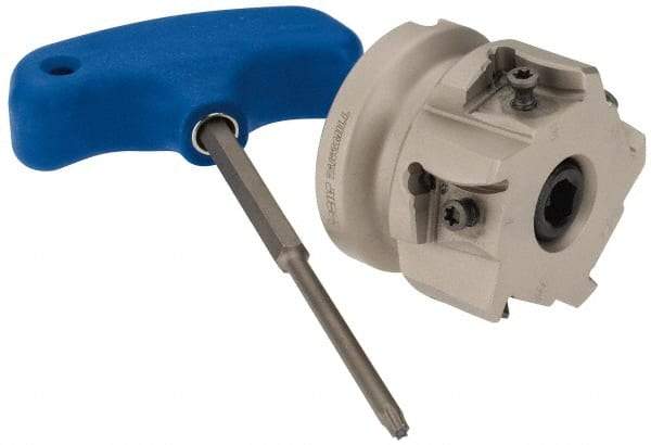 Iscar - 5 Inserts, 2" Cut Diam, 3/4" Arbor Diam, 0.551" Max Depth of Cut, Indexable Square-Shoulder Face Mill - 0/90° Lead Angle, 1.57" High, LN.. 1506... Insert Compatibility, Series TangMill - Eagle Tool & Supply