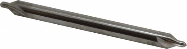 Hertel - #6 Plain Cut 60° Incl Angle Solid Carbide Combo Drill & Countersink - Eagle Tool & Supply