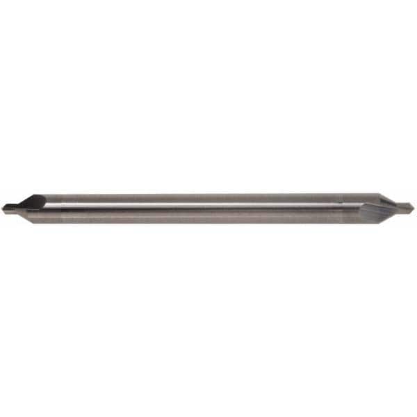 Hertel - #7 Plain Cut 90° Incl Angle Solid Carbide Combo Drill & Countersink - Eagle Tool & Supply