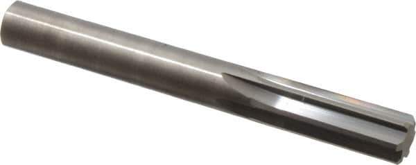 Hertel - 15/32" Solid Carbide 6 Flute Chucking Reamer - Straight Flute, 15/32" Straight Shank, 1-3/8" Flute Length, 4" OAL - Eagle Tool & Supply