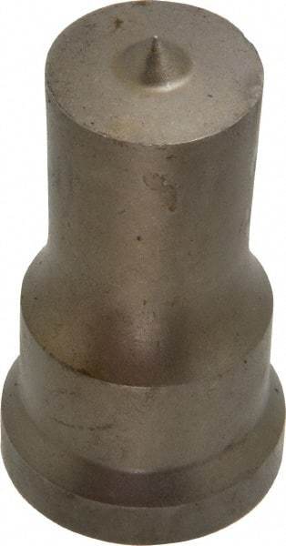 Cleveland Steel Tool - 7/8 Inch Diameter Round Ironworker Punch - 1-1/16 Inch Body Diameter, 1-7/32 Inch Head Diameter, 2-1/8 Inch Overall Length - Eagle Tool & Supply