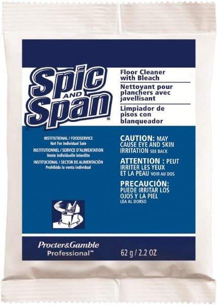 Spic & Span - Packet Cleaner - Use on Ceramic Tile, Laminate Surfaces, Linoleum, Quarry Tile, Cement, Concrete, Vinyl Tile, Terra Cotta, Terrazzo, Vinyl Composite Tile (VCT) - Eagle Tool & Supply