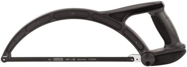 Stanley - 12" Hacksaw - 4" Throat Depth, High Impact Polypropylene Handle, Closed Grip Handle - Eagle Tool & Supply