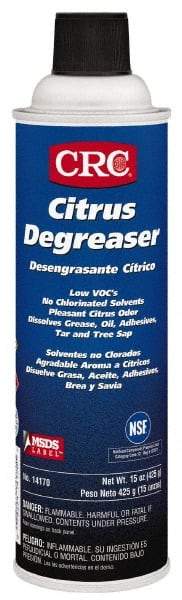 CRC - 55 Gal Drum Cleaner/Degreaser - Liquid, Citrus & Petroleum Distillate, Citrus - Eagle Tool & Supply