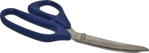 Heritage Cutlery - 3-1/4" LOC, 9" OAL Stainless Steel Standard Shears - Ambidextrous, Plastic Offset Handle, For Poultry Processing - Eagle Tool & Supply