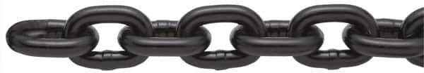 Peerless Chain - 25 Ft. Long, 7100 Lbs. Load Capacity, Alloy Steel Chain - 8 Grade, 1.179 Inch Inside Long x 0.569 Inch Inside Wide - Eagle Tool & Supply