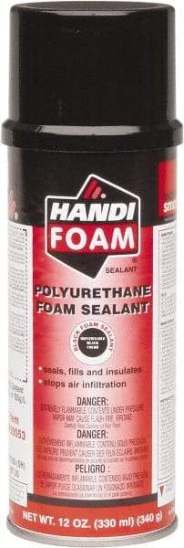 Fomo Products Inc. - 12 oz Aerosol Black Polyurethane Foam - -200 to 240°F Operating Temp, 5 min Tack Free Dry Time, 24 hr Full Cure Time - Eagle Tool & Supply