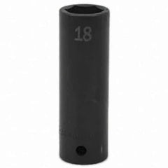 SK - Impact Socket - 1/2"DR 18MM DEEP IMPACT SOCKET - Eagle Tool & Supply