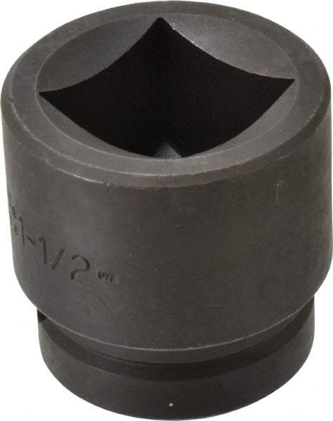 Proto - 1" Drive 1-1/2" Impact Socket - 4 Points, 2-1/2" OAL - Eagle Tool & Supply