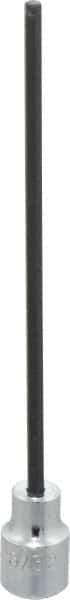 Proto - 3/8" Drive, 5/32" Hex Bit Socket - 6-3/32" OAL, 5" Bit Length, Long Hex Bit Socket - Eagle Tool & Supply