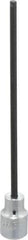 Proto - 3/8" Drive, 5/32" Hex Bit Socket - 6-3/32" OAL, 5" Bit Length, Long Hex Bit Socket - Eagle Tool & Supply