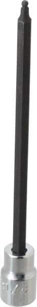 Proto - 3/8" Drive, 1/8" Hex Bit Socket - 6-3/32" OAL, 5" Bit Length, Long Ball End Hex Bit Socket - Eagle Tool & Supply