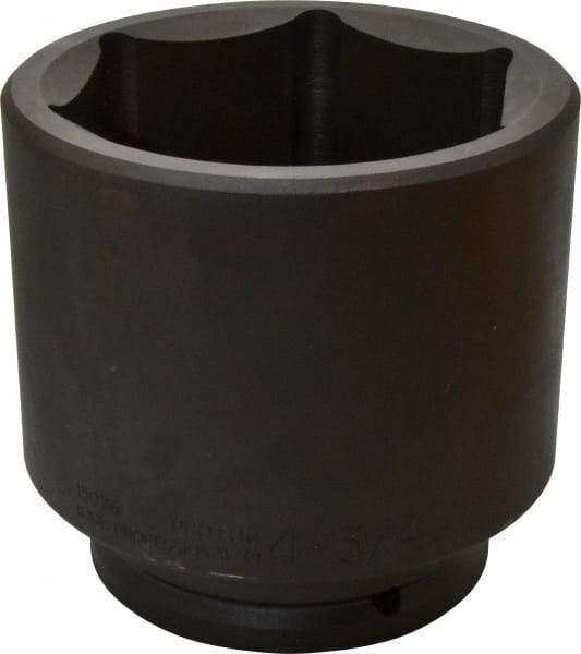Proto - 1-1/2" Drive 4-3/4" Standard Impact Socket - 6 Points, 6-1/4" OAL - Eagle Tool & Supply