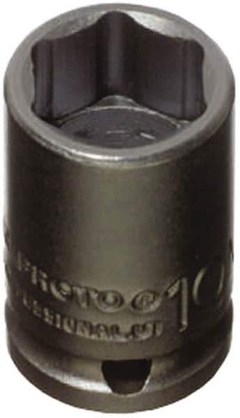 Proto - 1/4" Drive 4mm Standard Impact Socket - 6 Points, 7/8" OAL - Eagle Tool & Supply