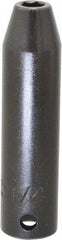 Proto - 3/8" Drive 1/4" Deep Impact Socket - 6 Points, 2-3/4" OAL - Eagle Tool & Supply