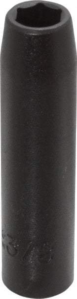 Proto - 3/8" Drive 3/8" Deep Impact Socket - 6 Points, 2-3/4" OAL - Eagle Tool & Supply