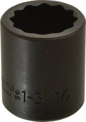 Proto - 1/2" Drive 1-3/16" Standard Impact Socket - 12 Points, 2" OAL - Eagle Tool & Supply