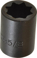 Proto - 1/2" Drive 5/8" Standard Impact Socket - 8 Points, 1-1/2" OAL - Eagle Tool & Supply