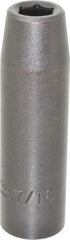 Proto - 1/2" Drive 7/16" Deep Impact Socket - 6 Points, 3-1/4" OAL - Eagle Tool & Supply