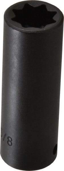 Proto - 1/2" Drive 5/8" Deep Impact Socket - 8 Points, 3-1/4" OAL - Eagle Tool & Supply
