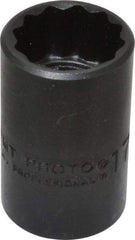 Proto - 1/2" Drive 17mm Standard Impact Socket - 12 Points, 1-1/2" OAL - Eagle Tool & Supply