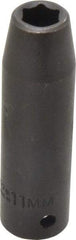 Proto - 1/2" Drive 11mm Deep Impact Socket - 6 Points, 3-1/4" OAL - Eagle Tool & Supply