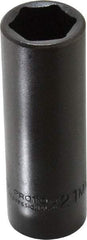 Proto - 1/2" Drive 21mm Deep Impact Socket - 6 Points, 3-1/4" OAL - Eagle Tool & Supply